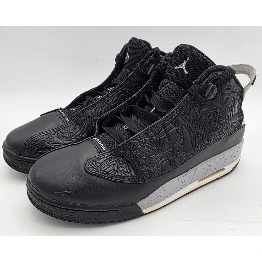 Nike Air Jordan Dub Zero Black Wolf Grey White Laser Men's Boys Sneakers Size 7Y